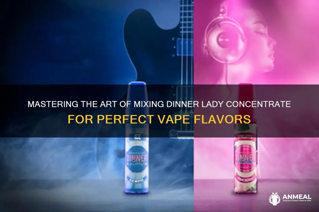 how to mix dinner lady concentrate
