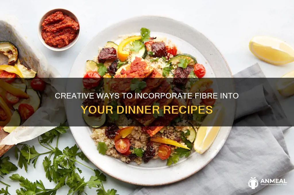how to mix fibre in to a dinner