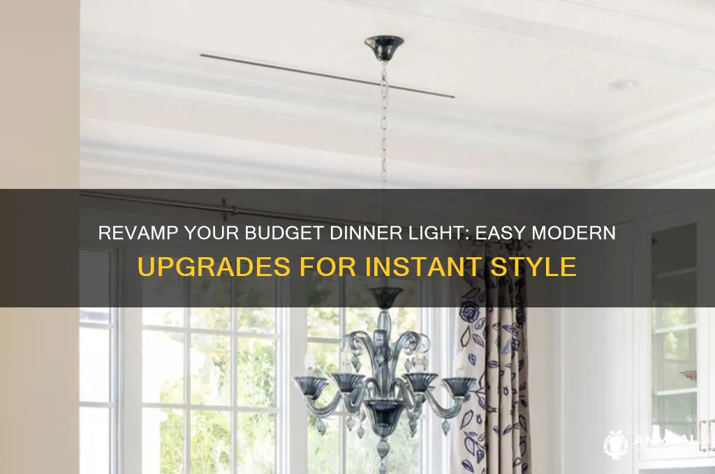 how to modernize a cheap dinner light