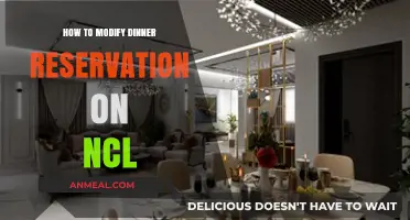 Effortlessly Modify Your NCL Dinner Reservation: A Step-by-Step Guide