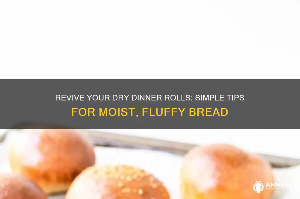 how to moisten dry dinner rolls