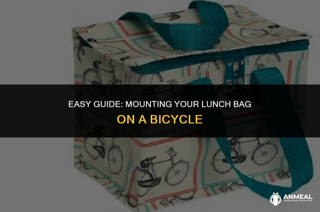 how to mount a lunch bag on bicycle
