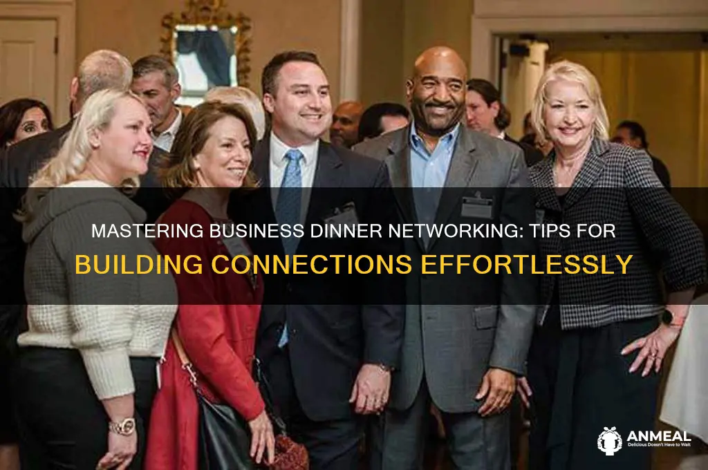 how to network at a business dinner