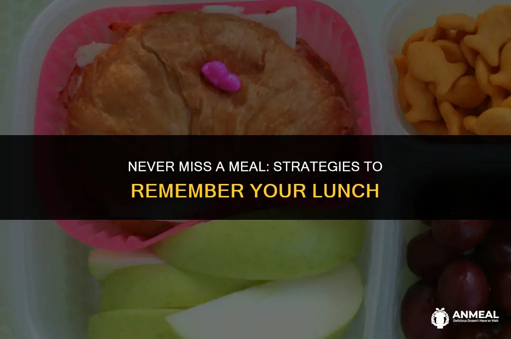how to not forget your lunch