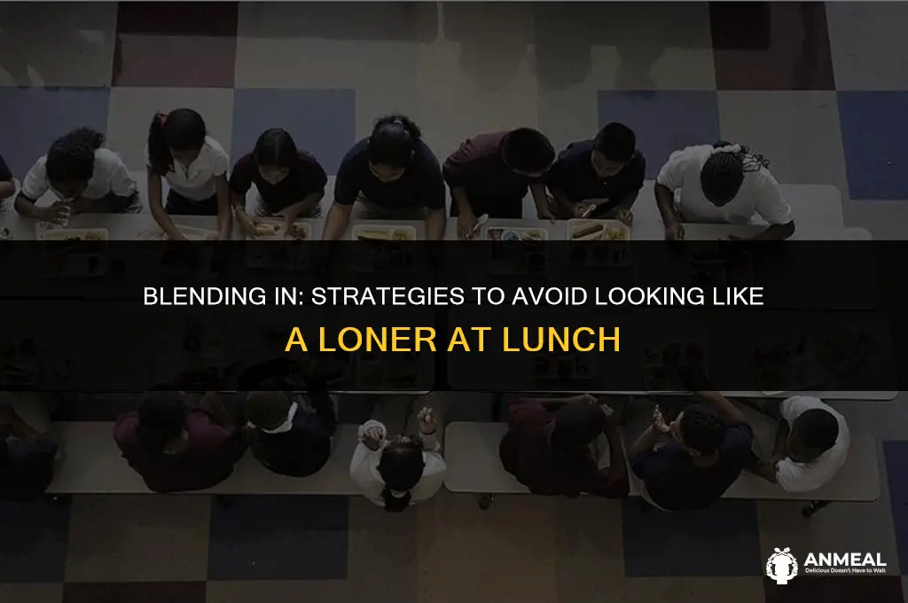 how to not look like a loner at lunch