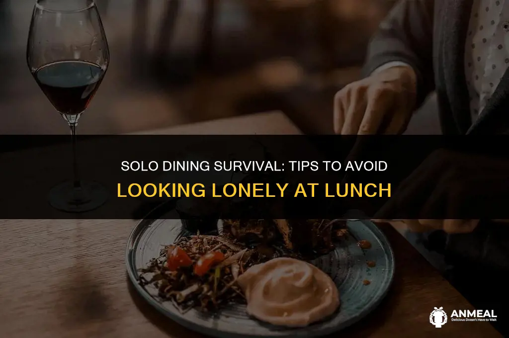 how to not look lonely at lunch