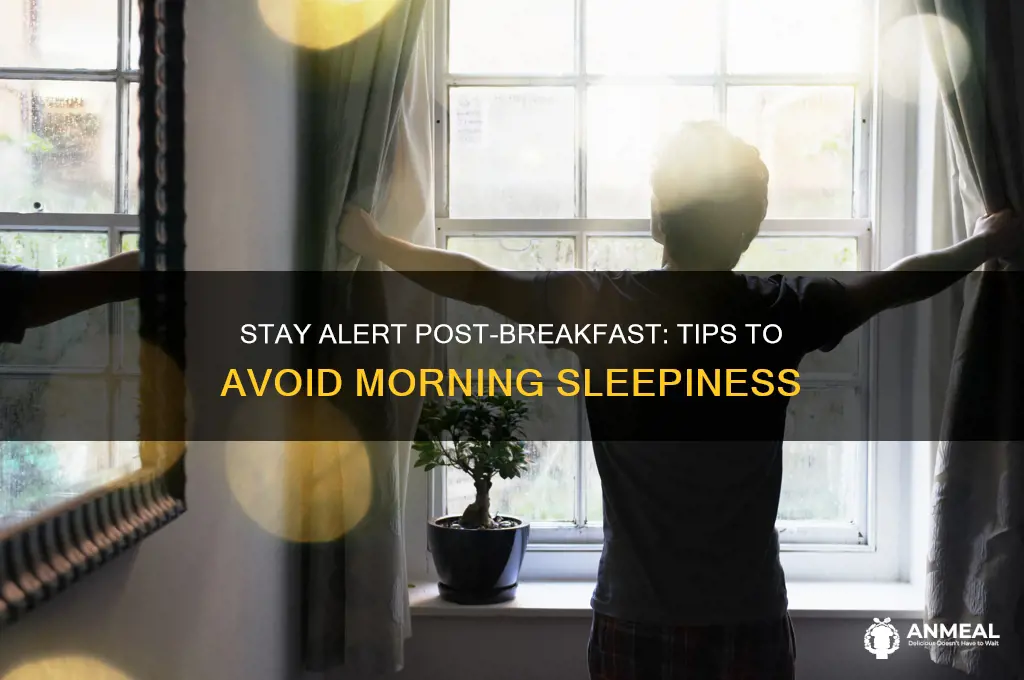 how to not sleep after breakfast