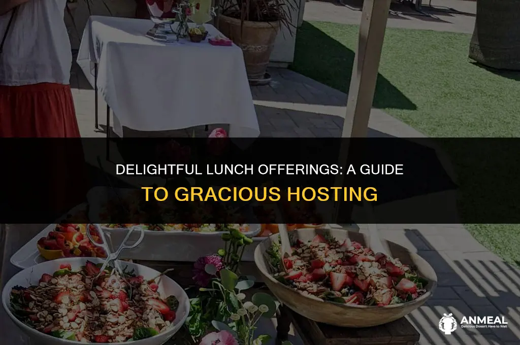 how to offer lunch