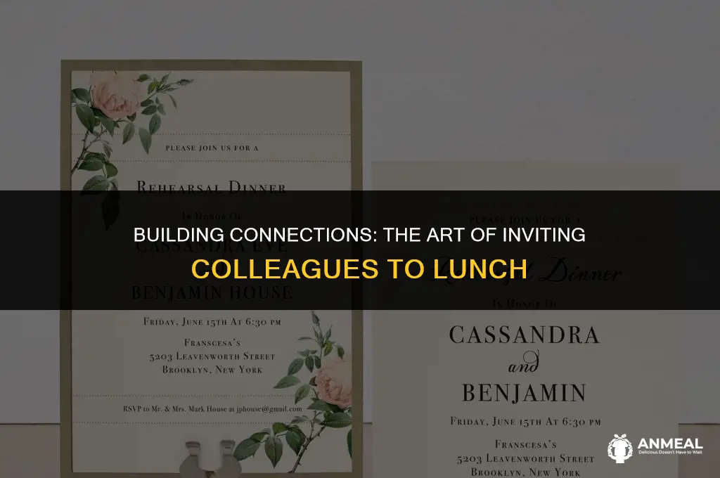 how to offer to take colleague to lunch