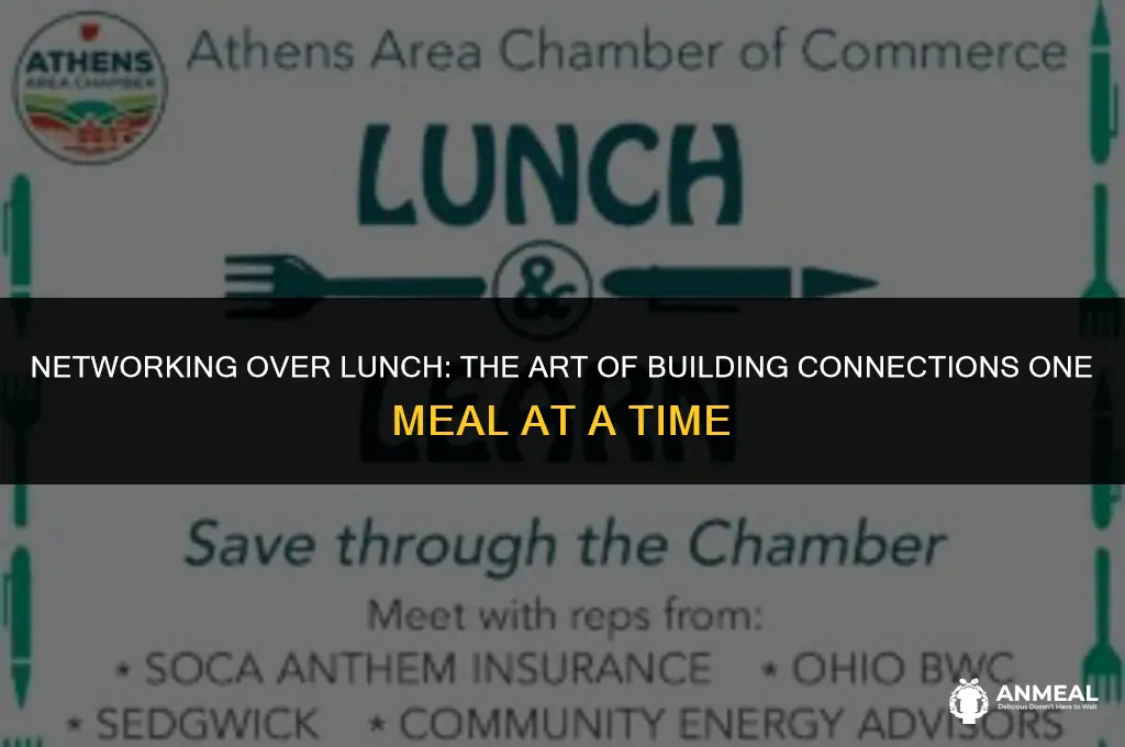 how to offer to take network out to lunch