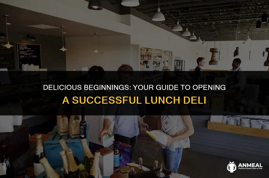 how to open a lunch deli