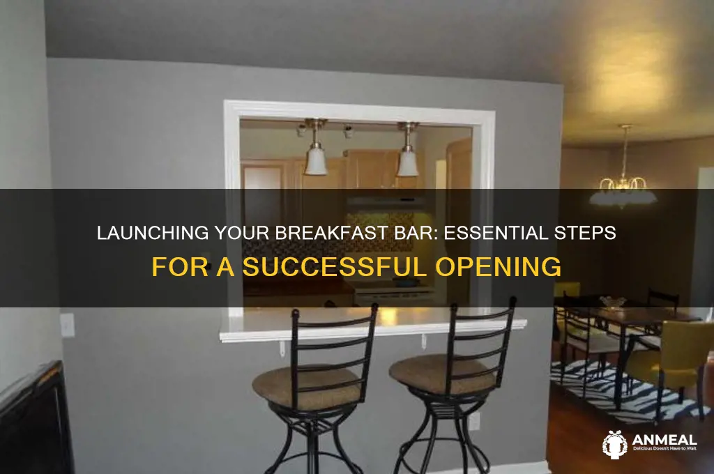 how to open up a breakfast bar