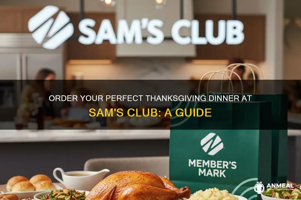 how to order a thanksgivien dinner at sams