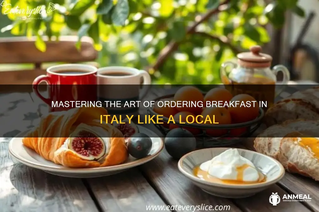 how to order breakfast in italy