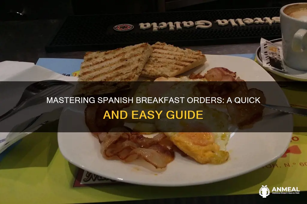 how to order breakfast in sopanish