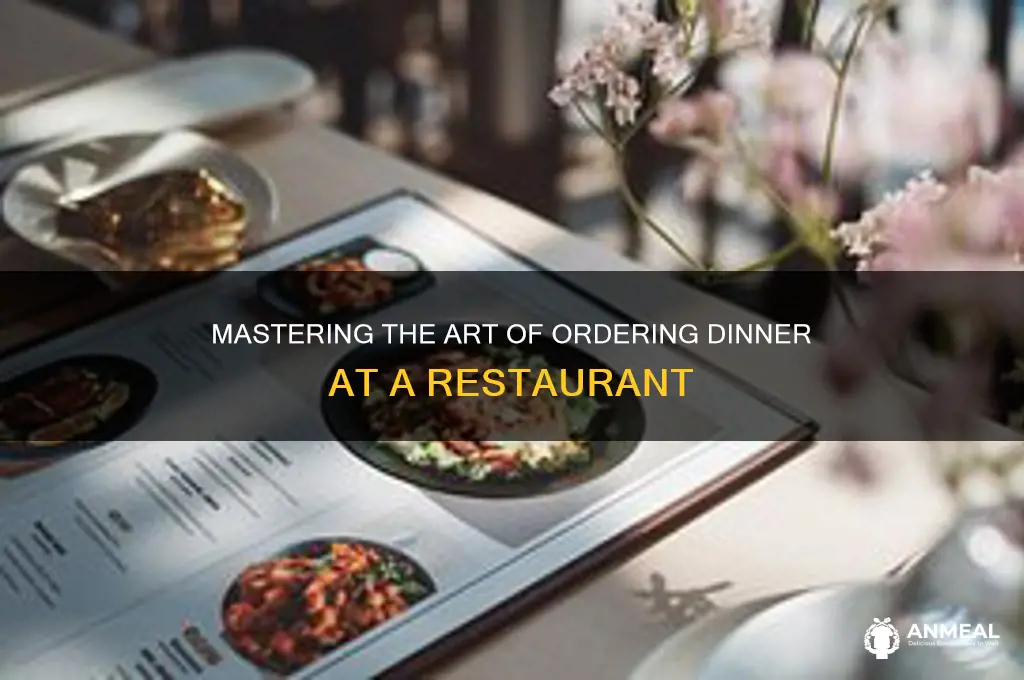 how to order dinner at a restaurant