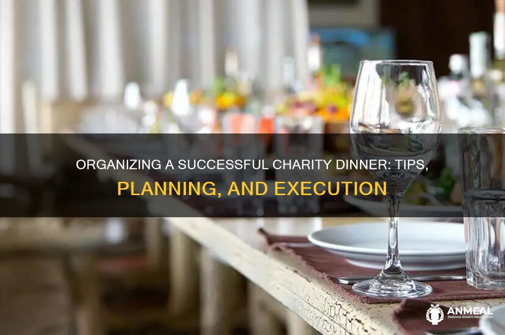 how to organise a charity dinner