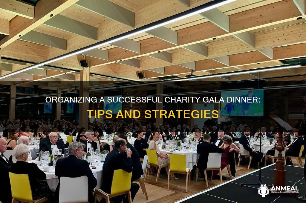 how to organise a charity gala dinner
