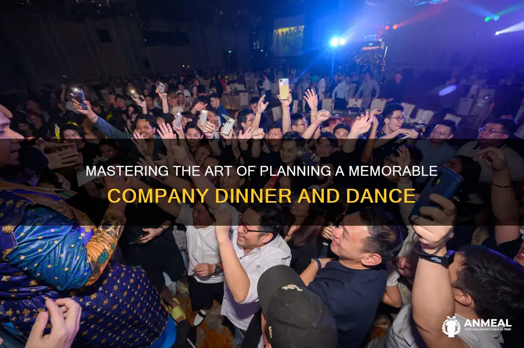 how to organise a company dinner and dance