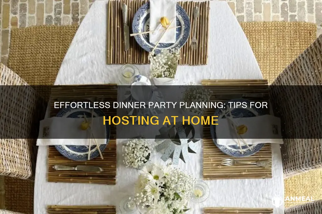 how to organise a dinner party at home