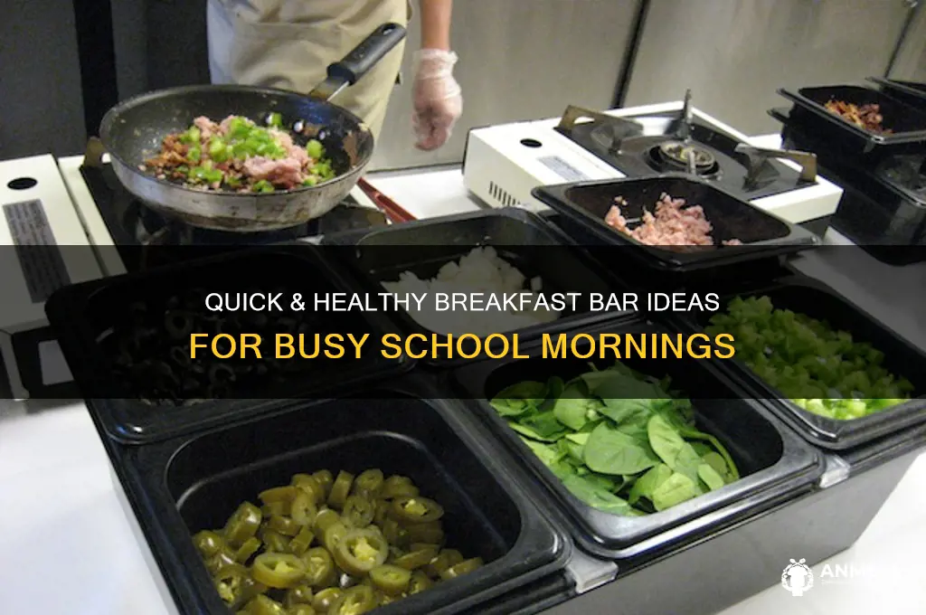how to organize a breakfast bar for school kids