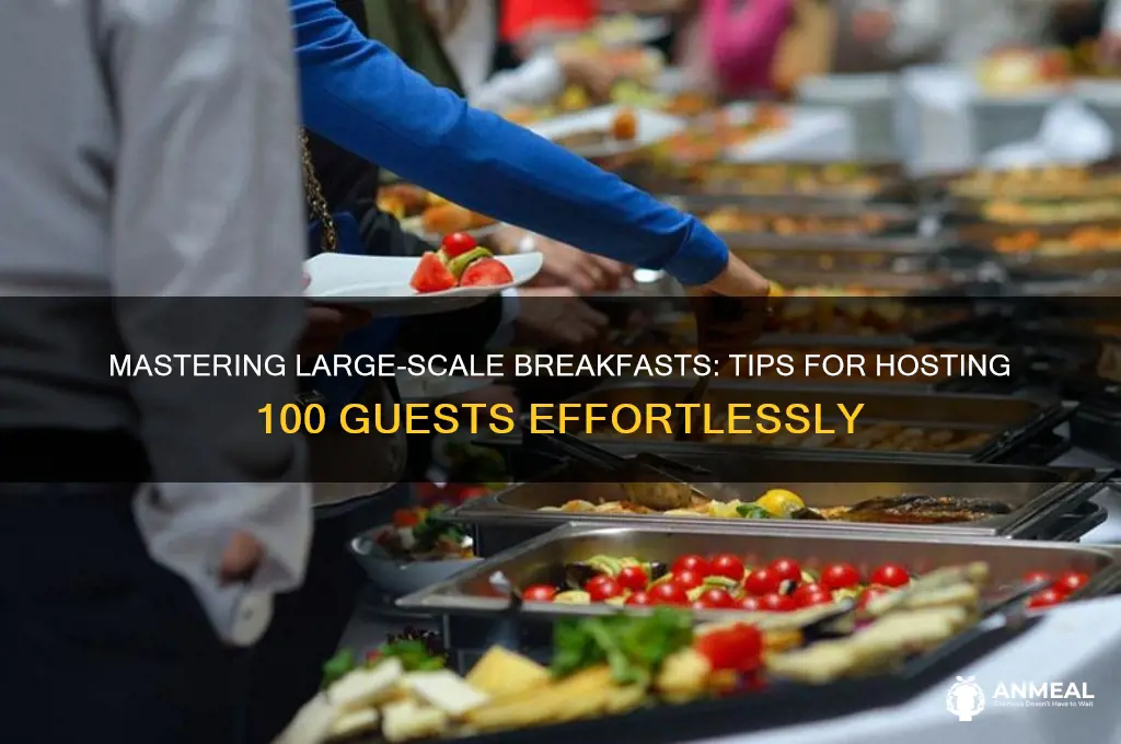how to organize a breakfast for 100 people