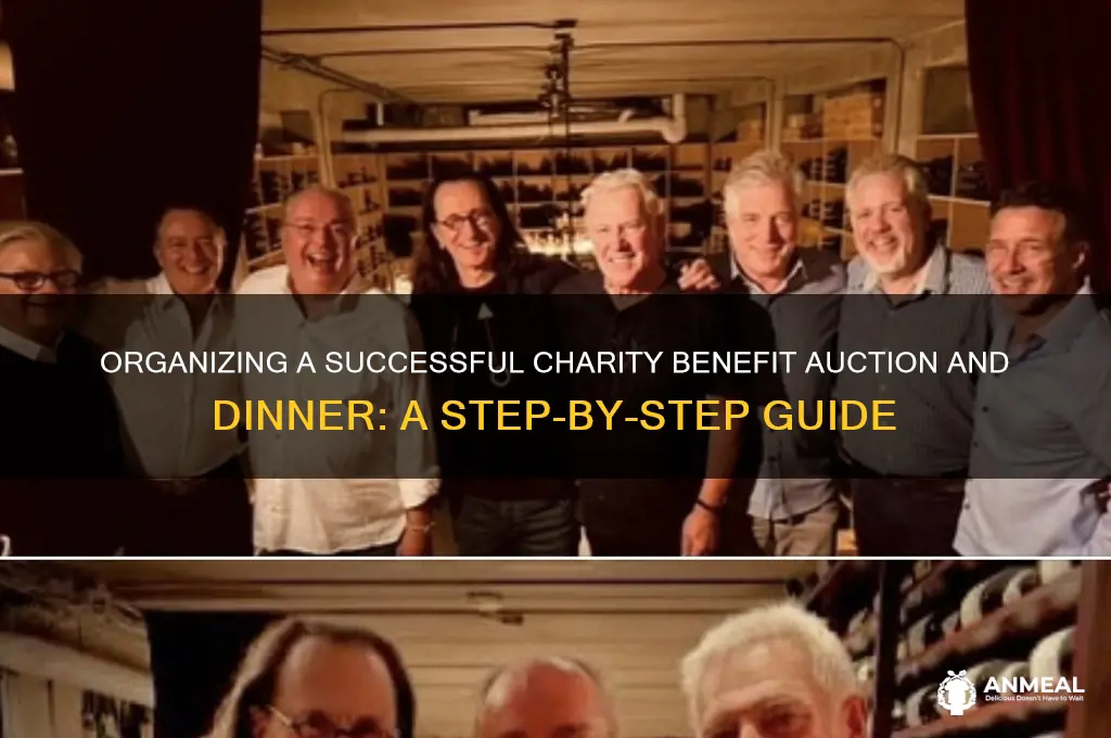 how to organize a charity benefit auction and dinner