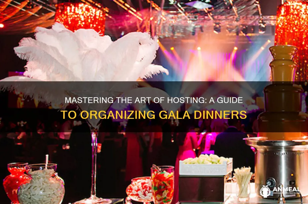 how to organize a gala dinner