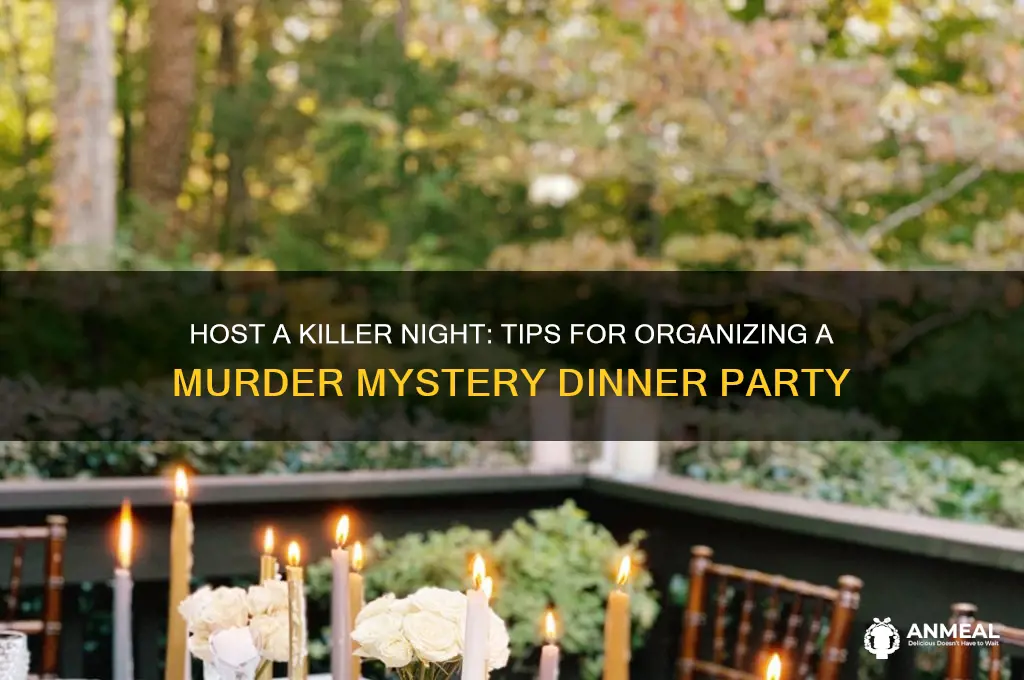 how to organize a murder mystery dinner party