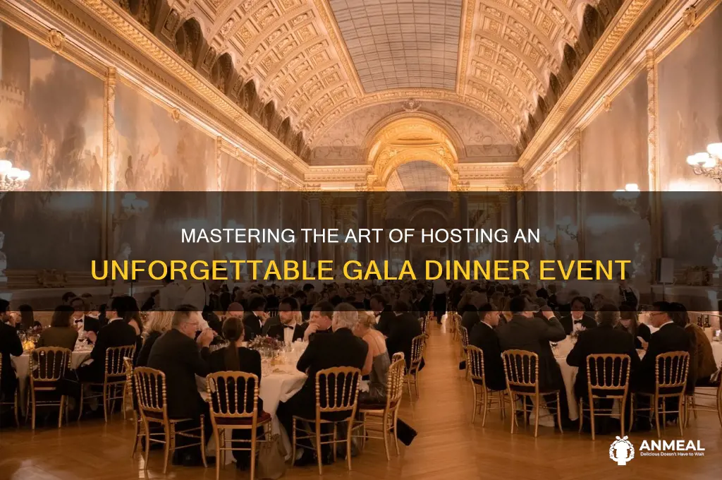 how to organize a successful gala dinner