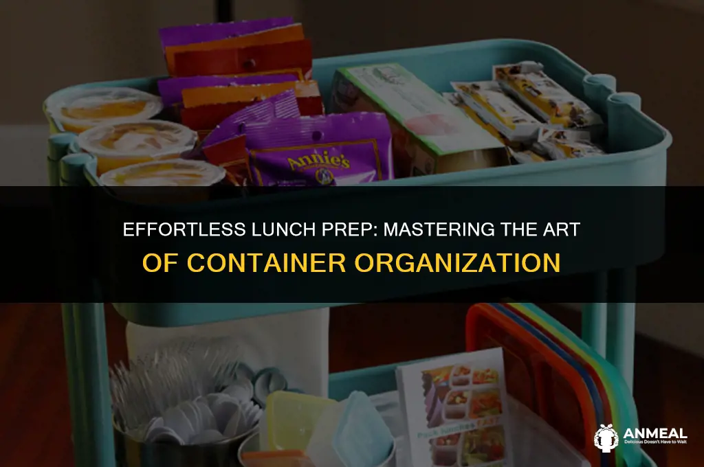 how to organize lunch containers
