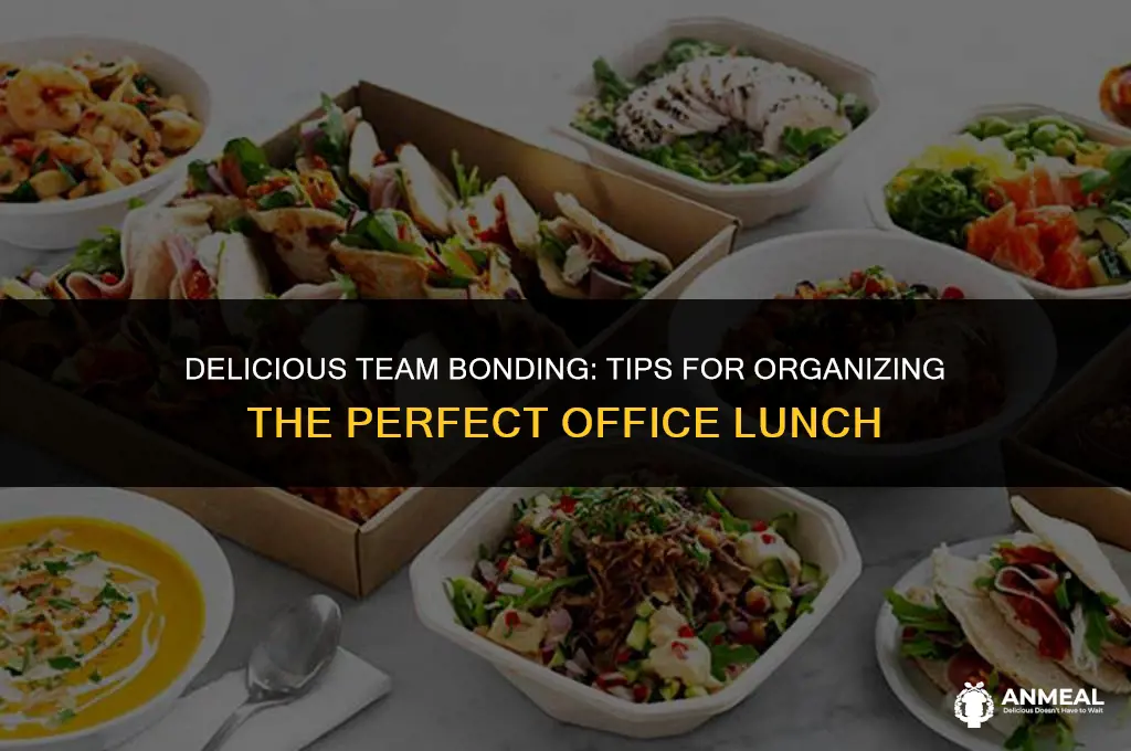 how to organize team lunch