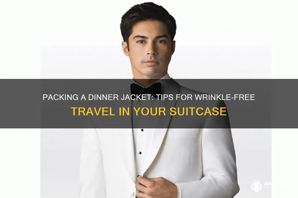how to pack a dinner jacket in a suitcase