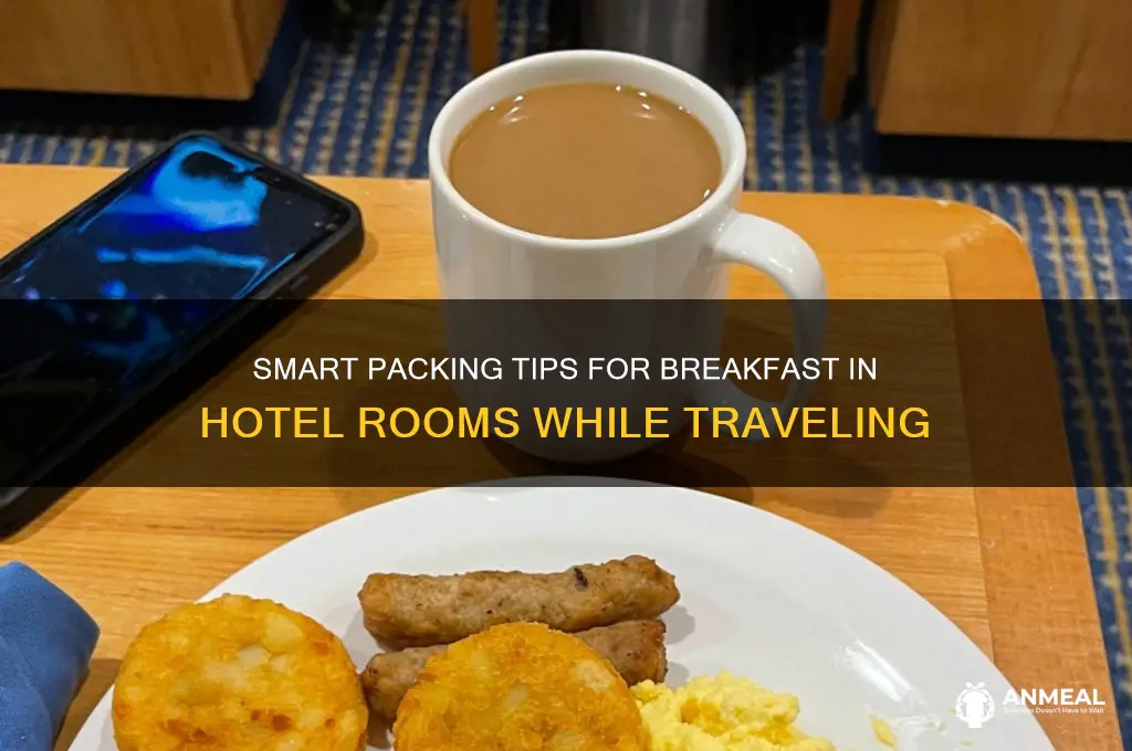 how to pack breakfast options for hotel rooms when flying