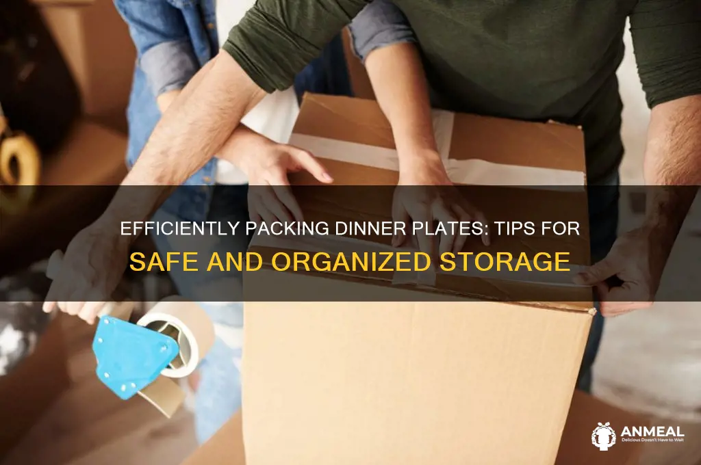 how to pack dinner plates