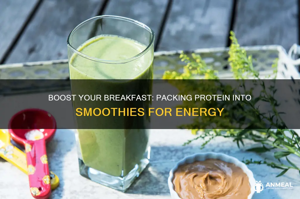 how to pack protein into breakfast smoothies