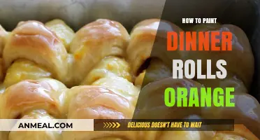 Creative Baking: Easy Steps to Paint Dinner Rolls Orange Perfectly