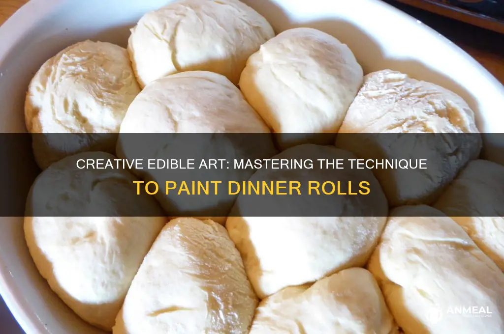 how to paint dinner rolls