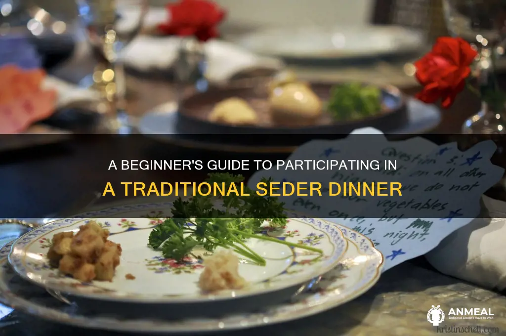 how to participate in sader dinner