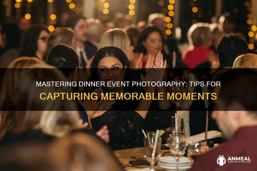 how to photograph dinner events