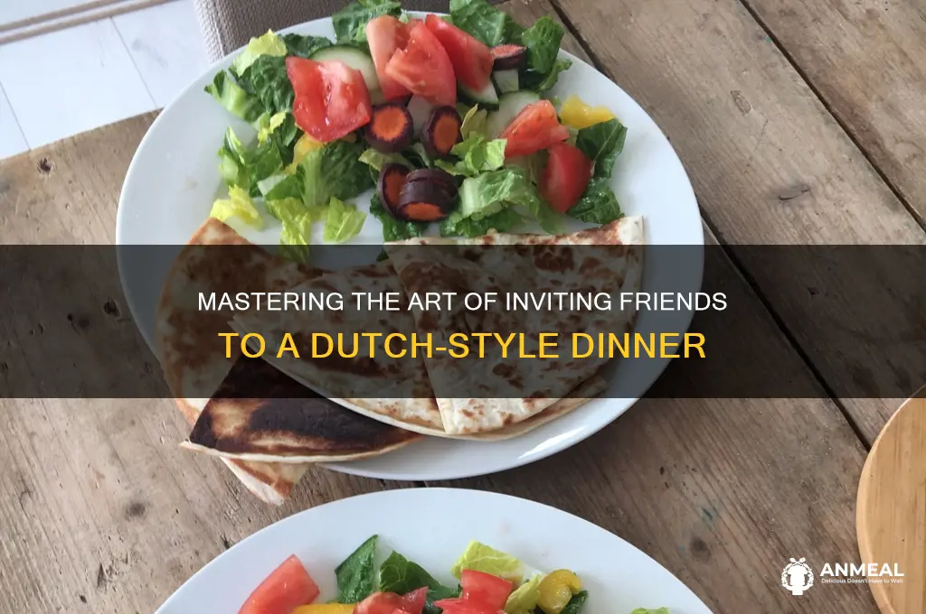 how to phrase a going dutch dinner invitation