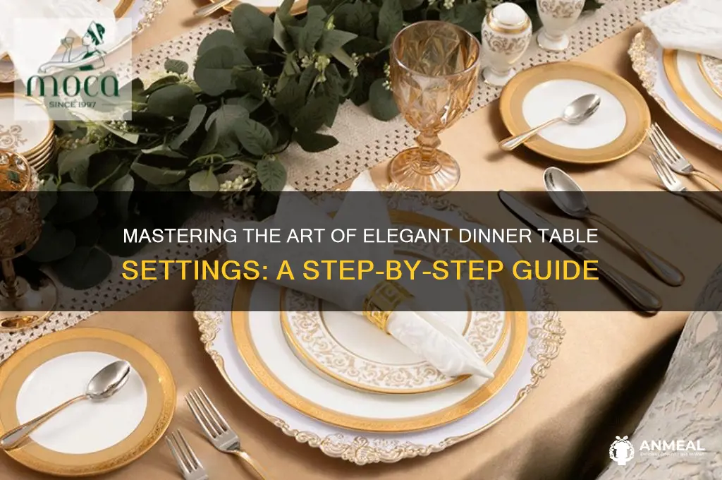 how to place a dinner table settings