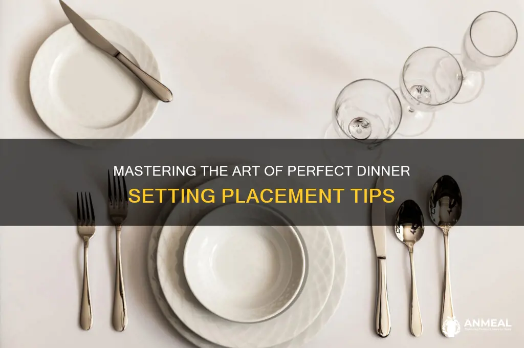 how to place dinner setting