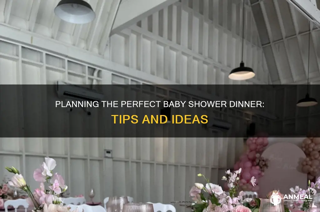 how to plan a baby shower dinner
