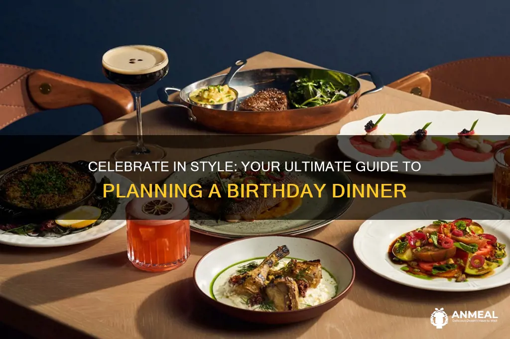 how to plan a birthday dinner