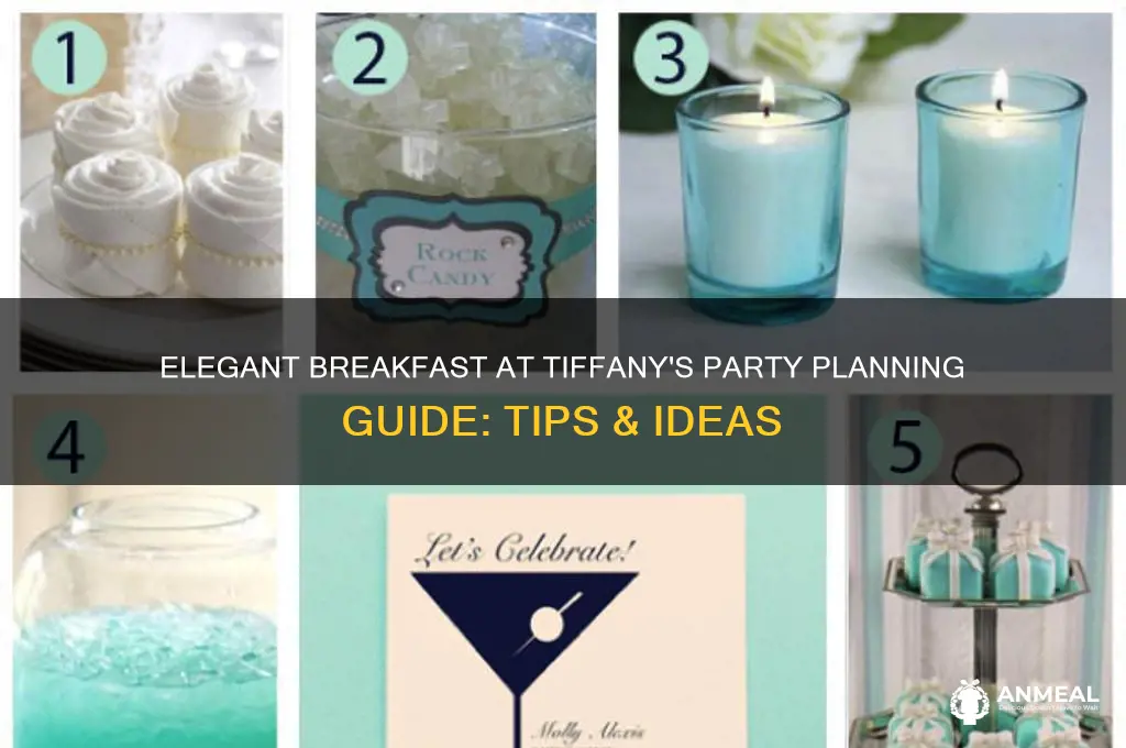 how to plan a breakfast at tiffany