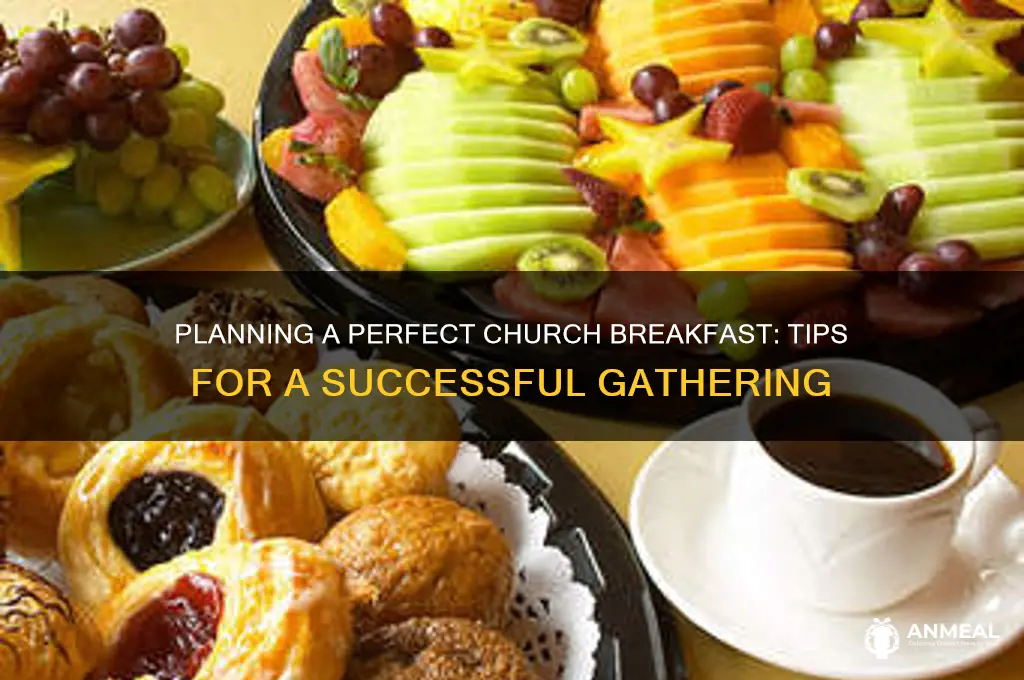 how to plan a church breakfast