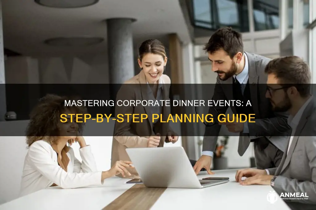 how to plan a corporate dinner event
