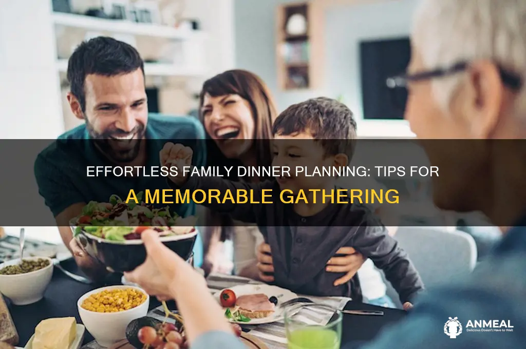how to plan a family dinner