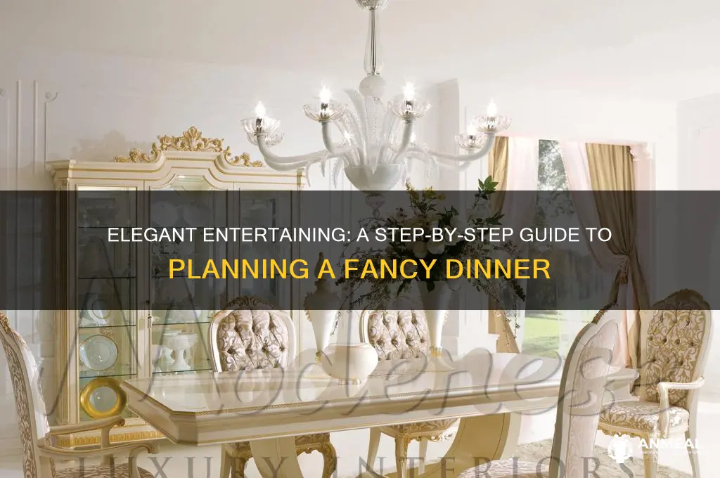 how to plan a fancy dinner